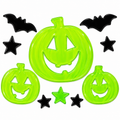 Halloween ablakzselé