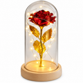 LED-es dekor rózsa 21 cm