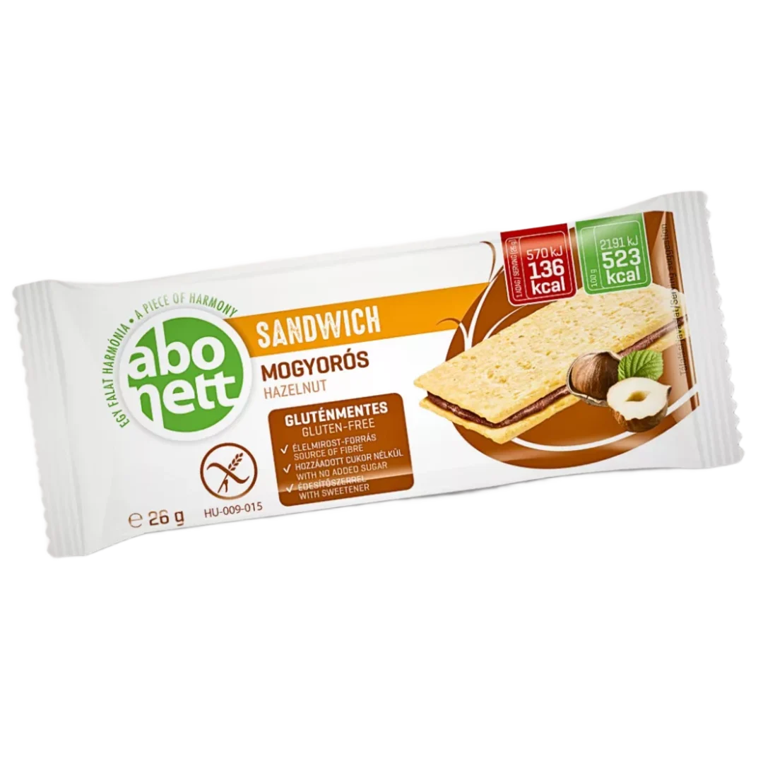 Abonett Mogyorós gluténmentes szendvics 26 g