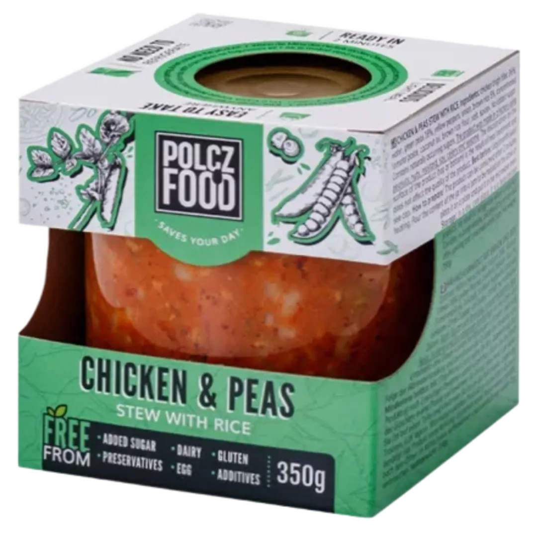 Polcz zöldborsós csirke rizzsel 350 g