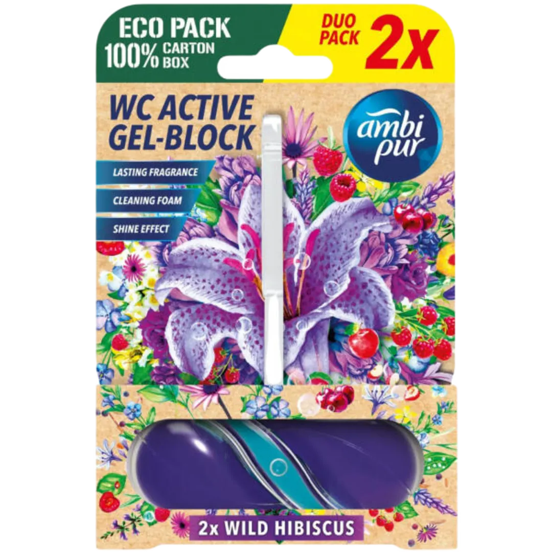Ambi Pur WC Active Gel-Block Wild Hibiscus 45 g