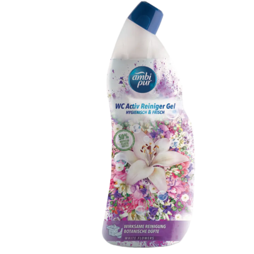 Ambi Pur WC Active White Flowers WC-tisztító gél, 750 ml