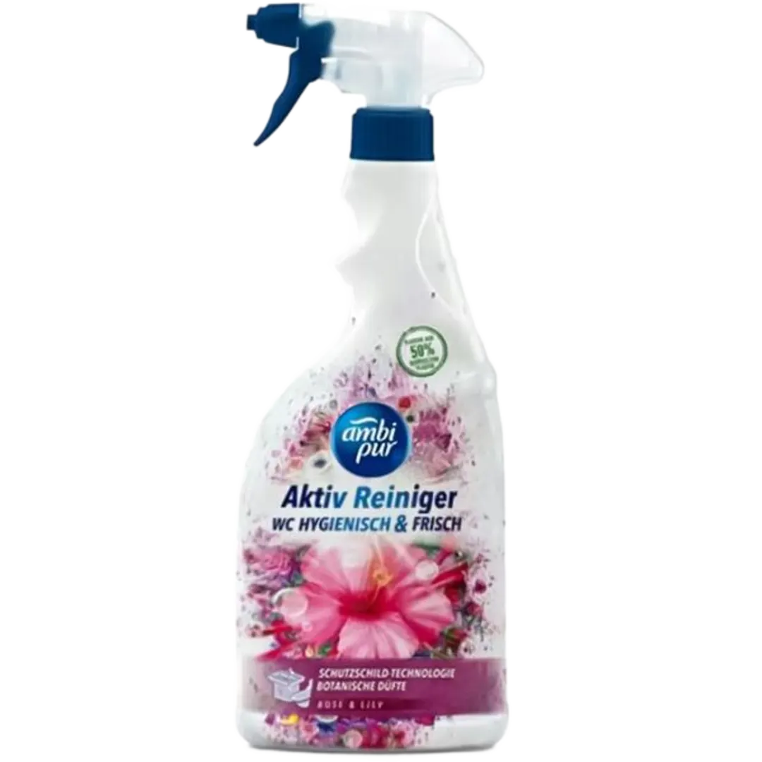 Ambi Pur WC Active Rose & Lily WC-tisztító spray - 750 ml