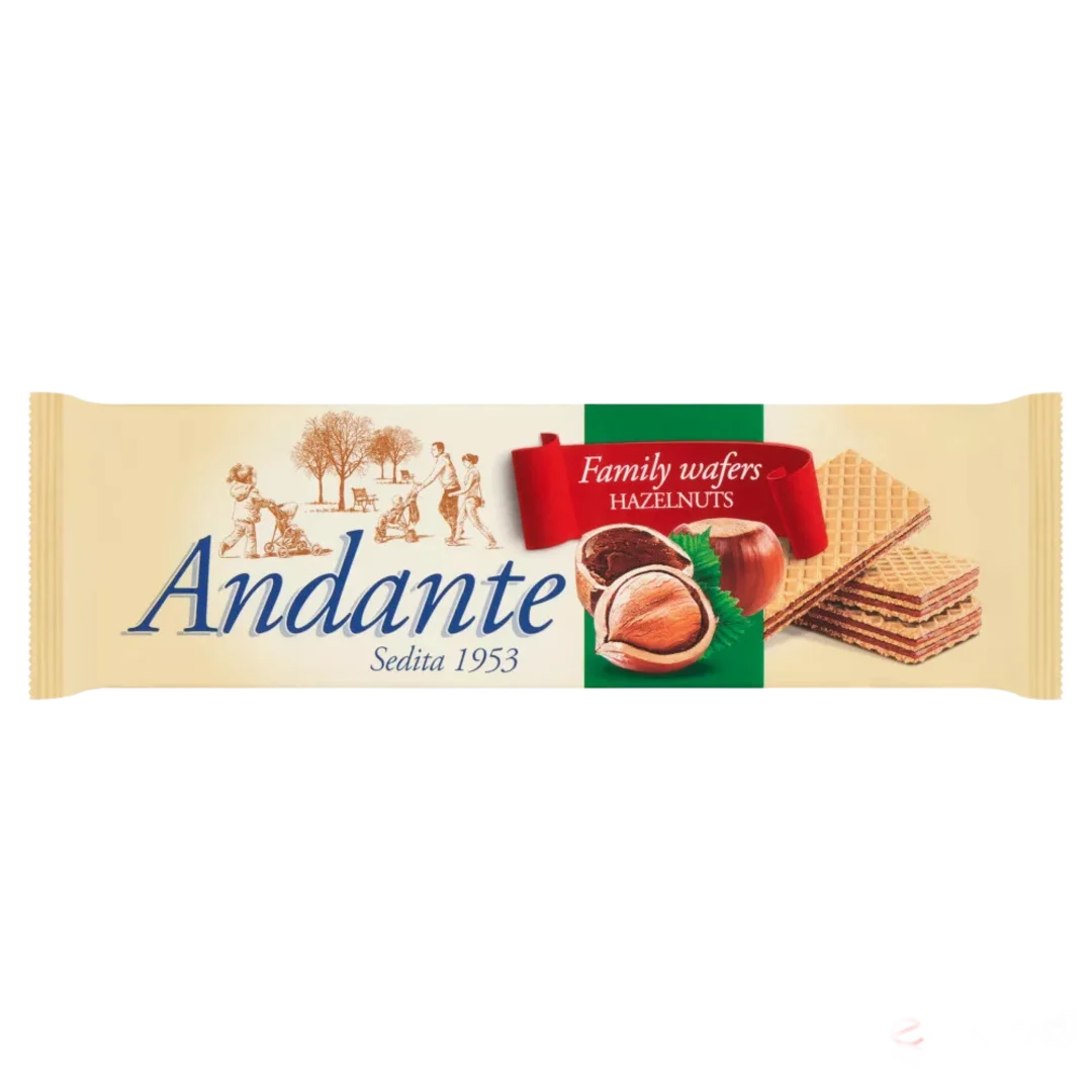Andante mogyorókrémmel töltött ostya 130 g