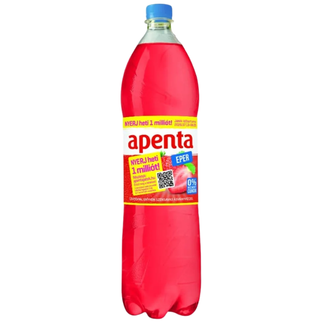 Apenta Light eper ízű energiamentes üdítőital DRS 1,5 l