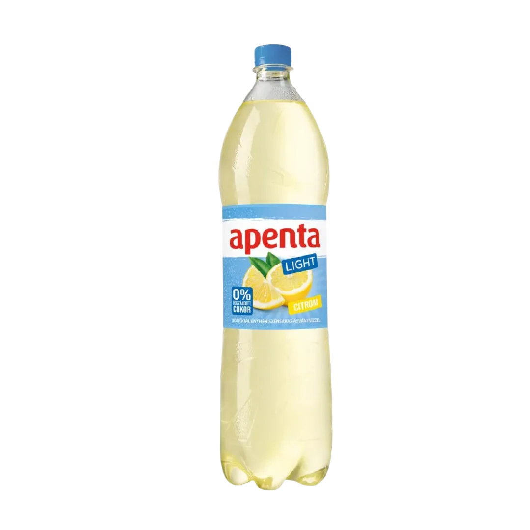 Apenta Light citrom ízű energiamentes enyhén szénsavas üdítőital DRS 1,5 l