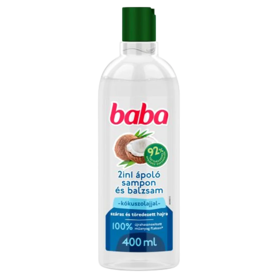 Baba 2in1 Kókuszolaj sampon, 400 ml