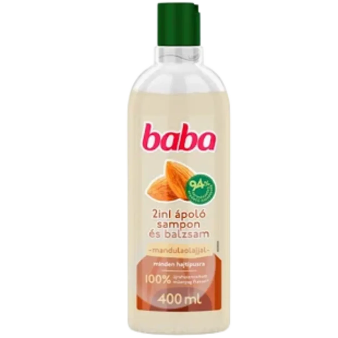 Baba 2in1 Mandulaolaj sampon, 400 ml