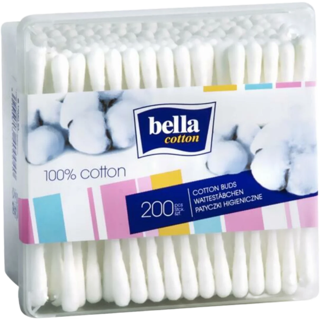 Bella Dobozos fültisztító pálcika, 200 db