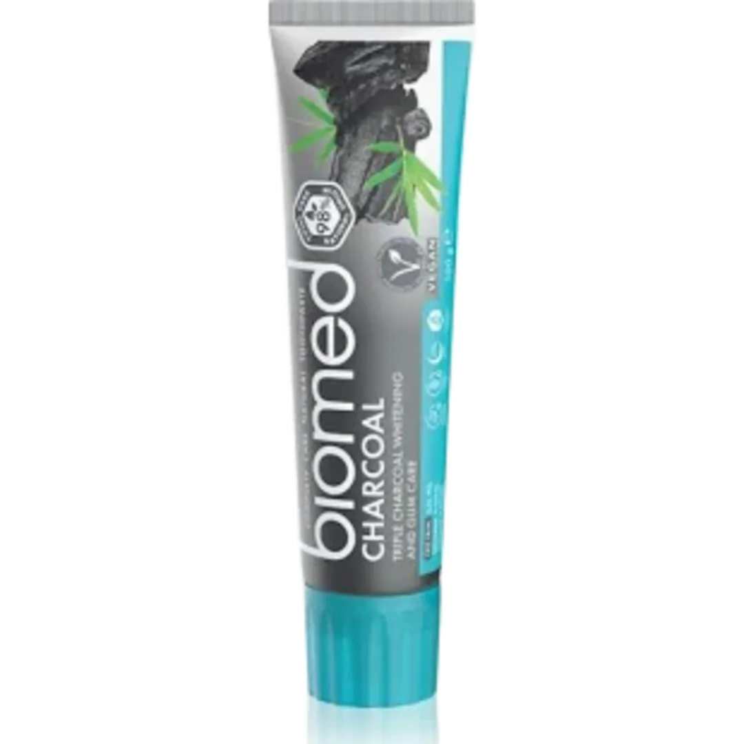 Biomed Charcoal aktív szenes fogkrém, 100 g