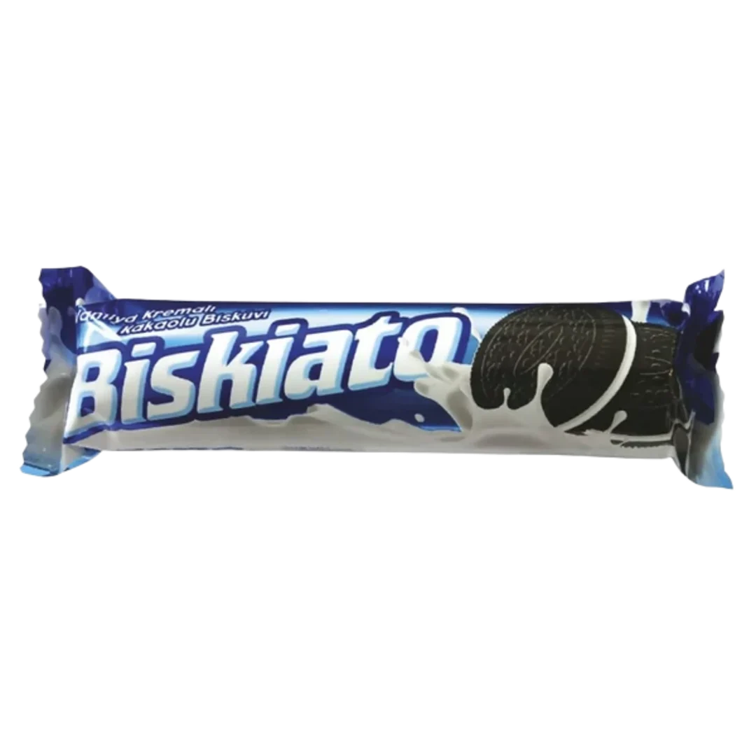 Biskiato kakaós keksz vanília ízű krémmel töltve 55 g