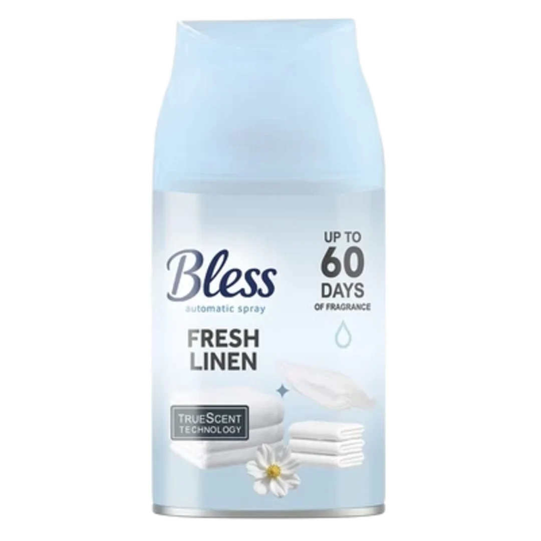 BLESS Fresh Linen automata légfrissítő utántöltő, 250 ml