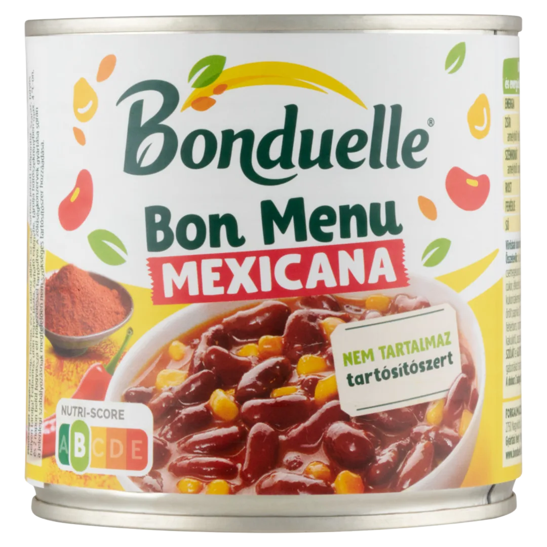 Bonduelle Bon Menu Mexicana vörösbab kukoricával enyhe mexikói mártásban 430 g