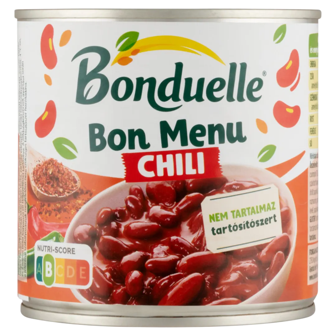 Bonduelle Bon Menu Chili vörösbab csípős mexikói mártásban 430 g