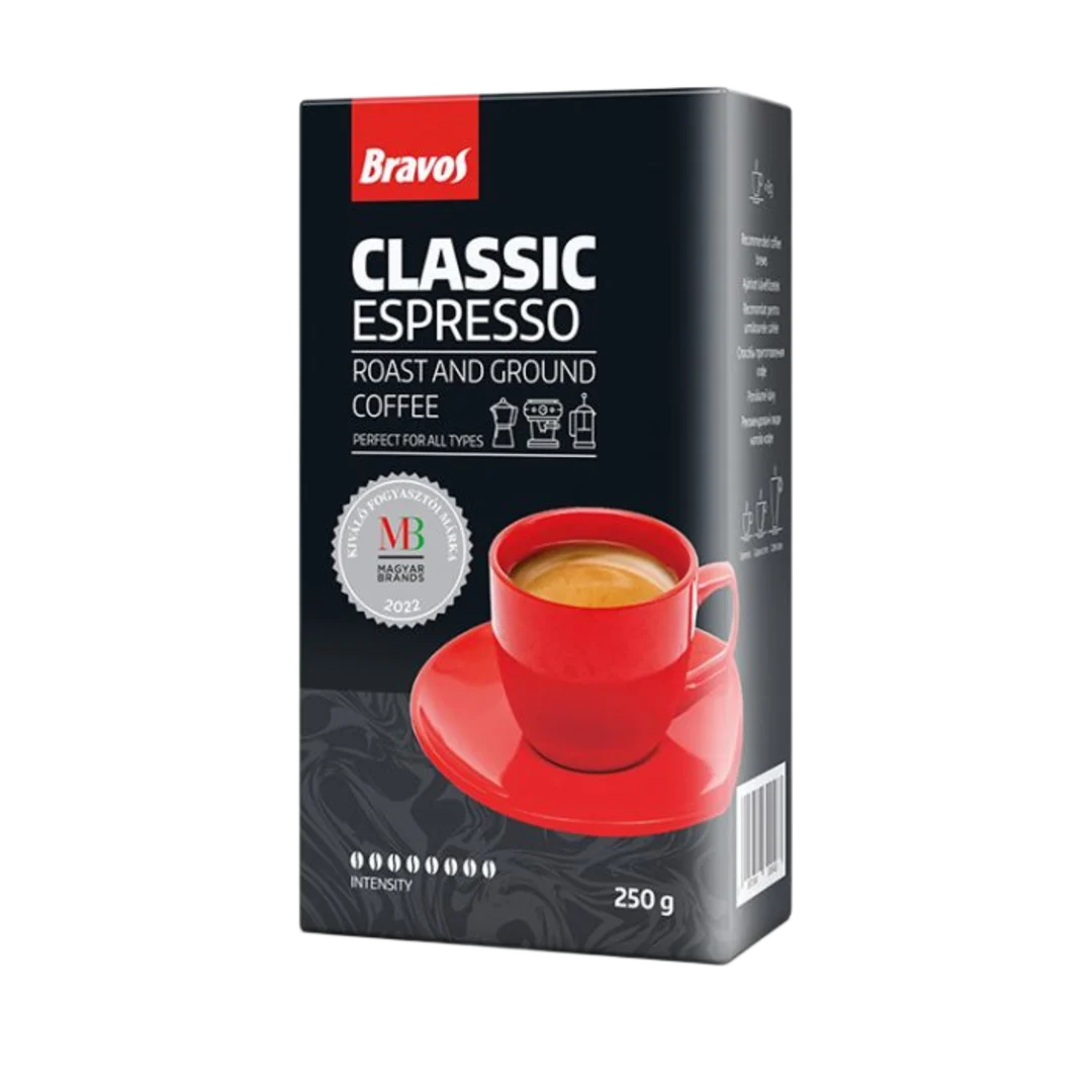 Bravos Classic Espresso őrölt pörkölt kávé 250 g
