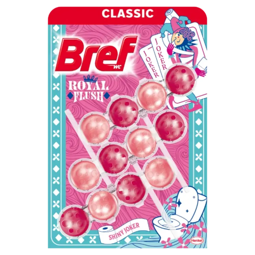 Bref Royal Flush Shiny Joker WC-frissítő - 3 × 50 g