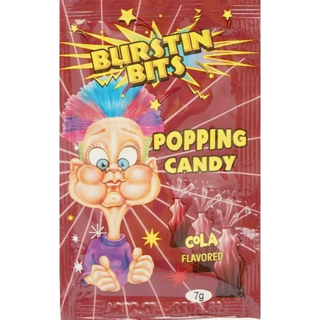 Burstin Bits Cola kóla ízű pattogós cukor 7 g