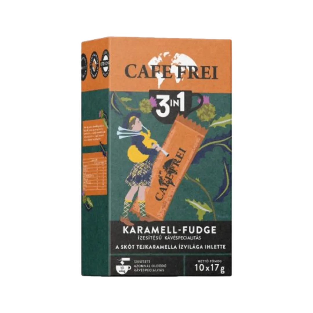 Café Frei Skót karamell-fudge 3in1 instant kávé 10×17 g (170 g)