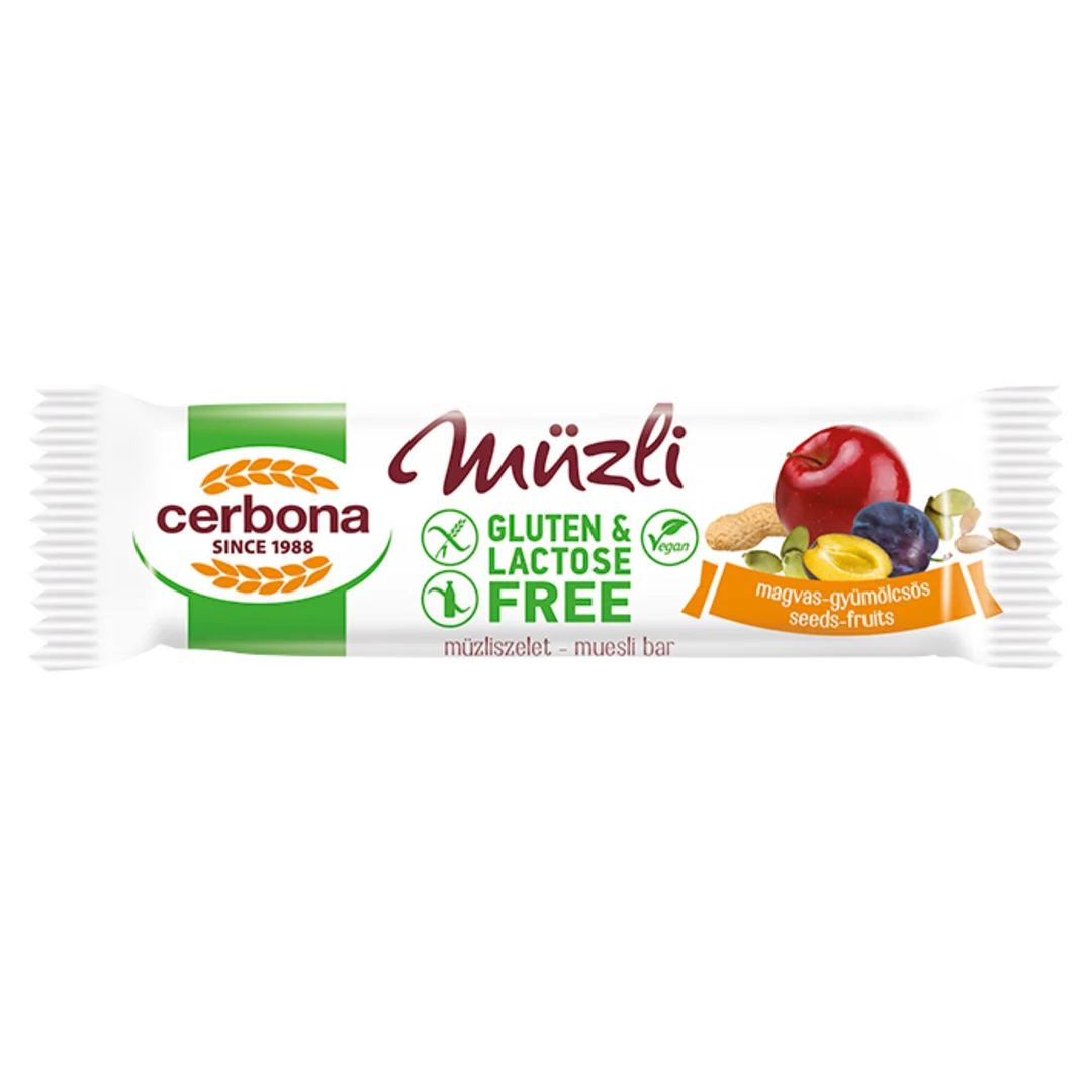 CERBONA MÜZLI 35G MAGVAS-GYÜMÖLCSÖS