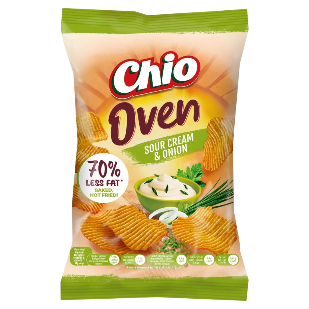Chio Oven kemencében sütött hagymás-tejfölös burgonyachips 50 g