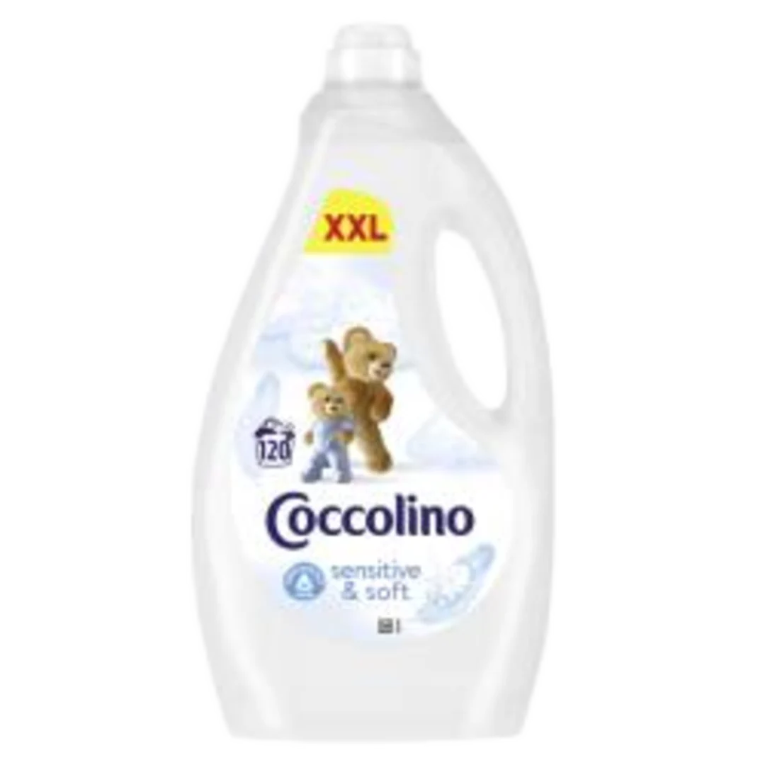 Coccolino Sensitive & Soft öblítő, 120 mosás - 3 l