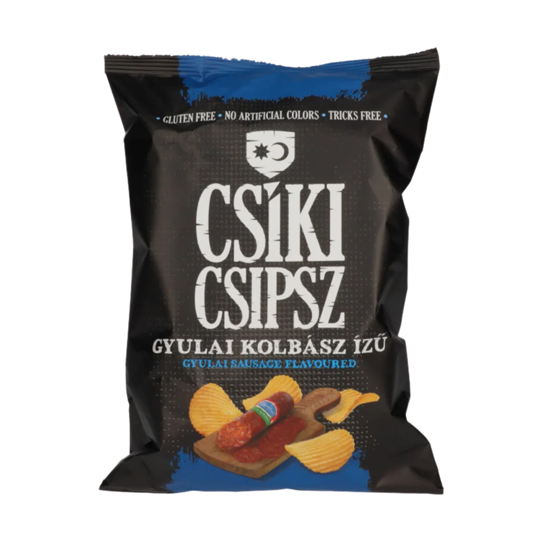 Csíki Csipsz gyulai kolbász ízesítésű burgonyacsipsz 50 g