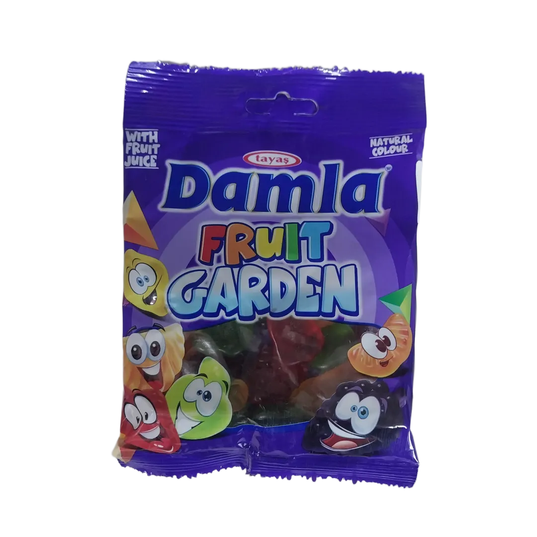 Damla Fruit Garden vegyes gyümölcs ízű gumicukor 80 g