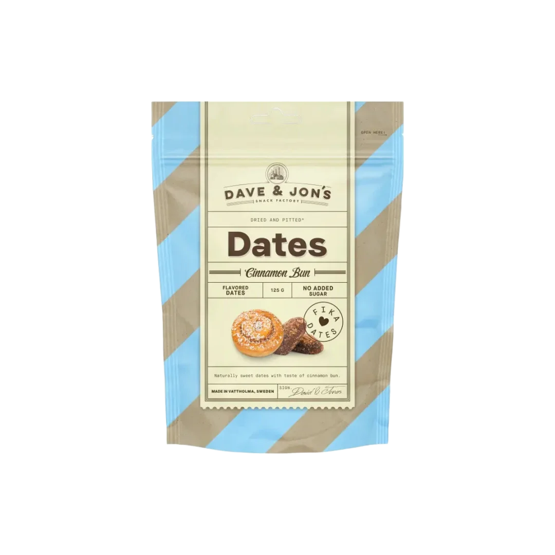 Dave & Jon's Cinnamon Bun fahéjas csiga ízű datolya 125 g