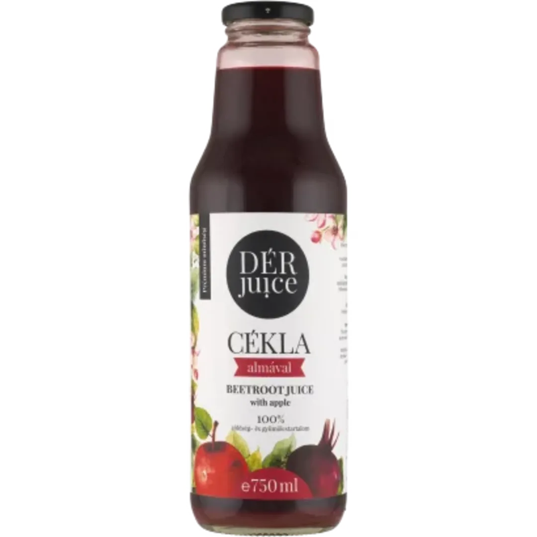 DÉR Juice 100% cékla almával rostos zöldség- és gyümölcslé DRS 750 ml