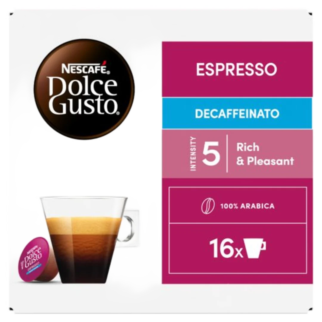 Nescafé Dolce Gusto Espresso Decaf koffeinmentes kávékapszula 16 db