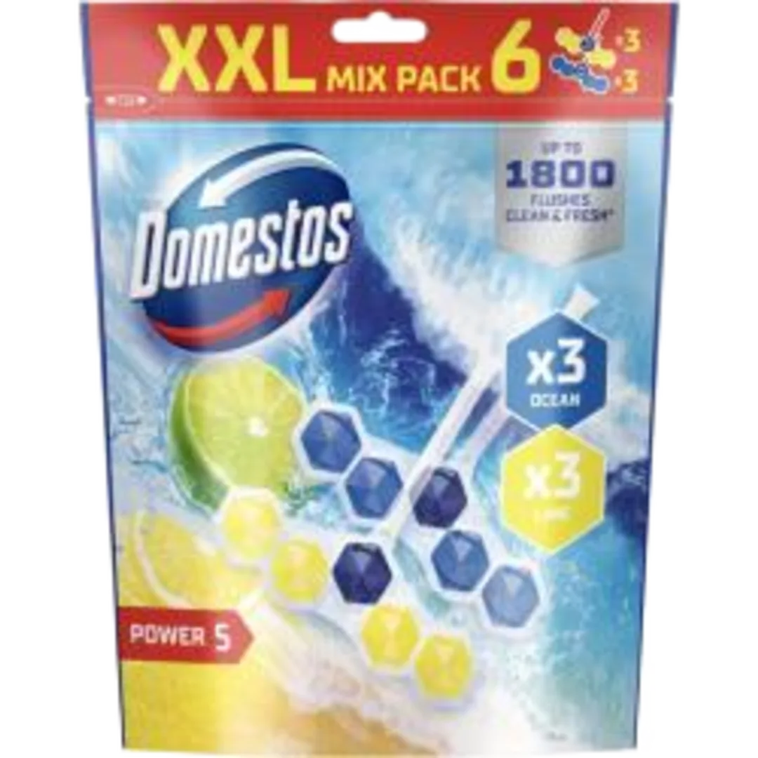 Domestos Ocean-Lime WC-rúd - 6 × 50 g