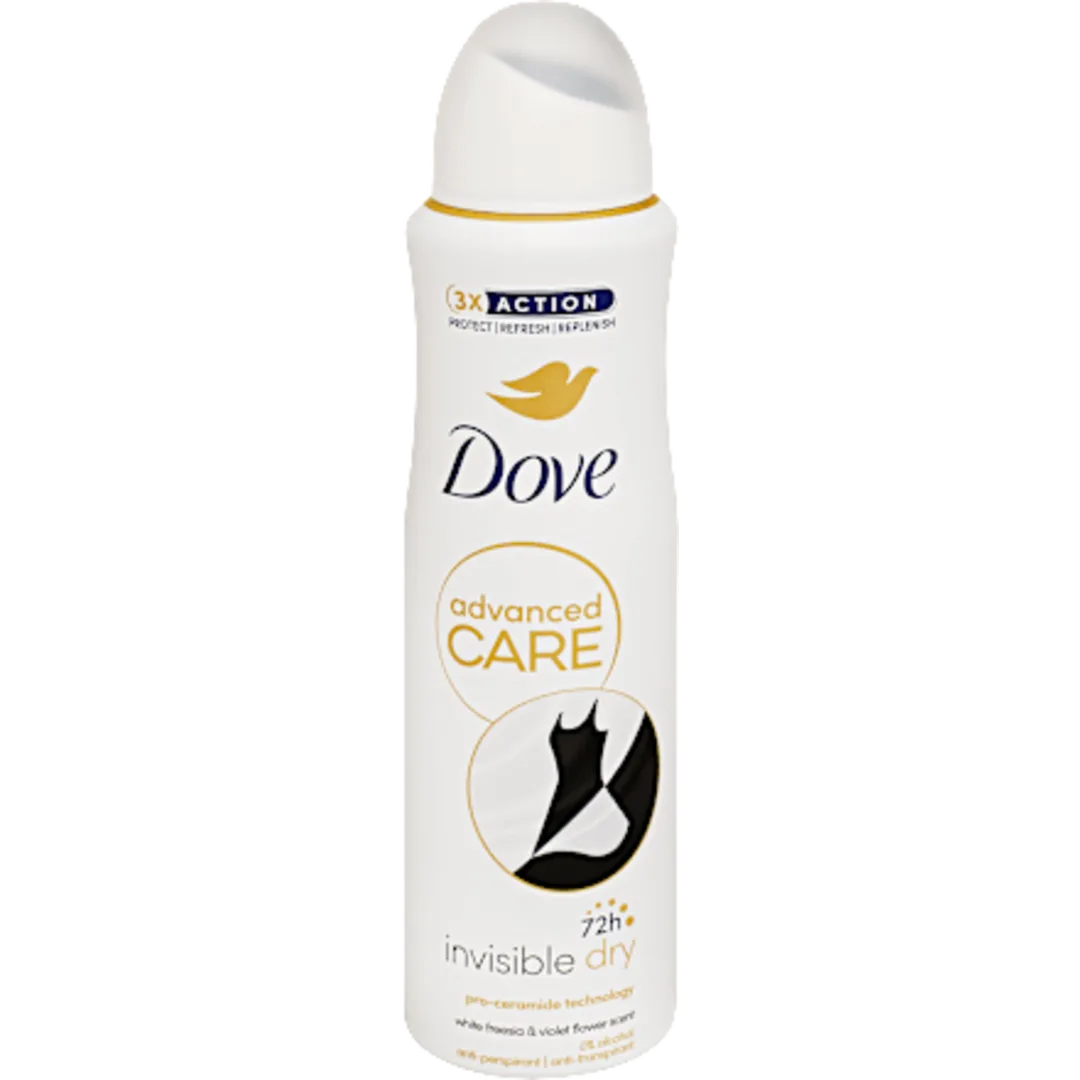 Dove Invisible Dry dezodor spray, 150 ml