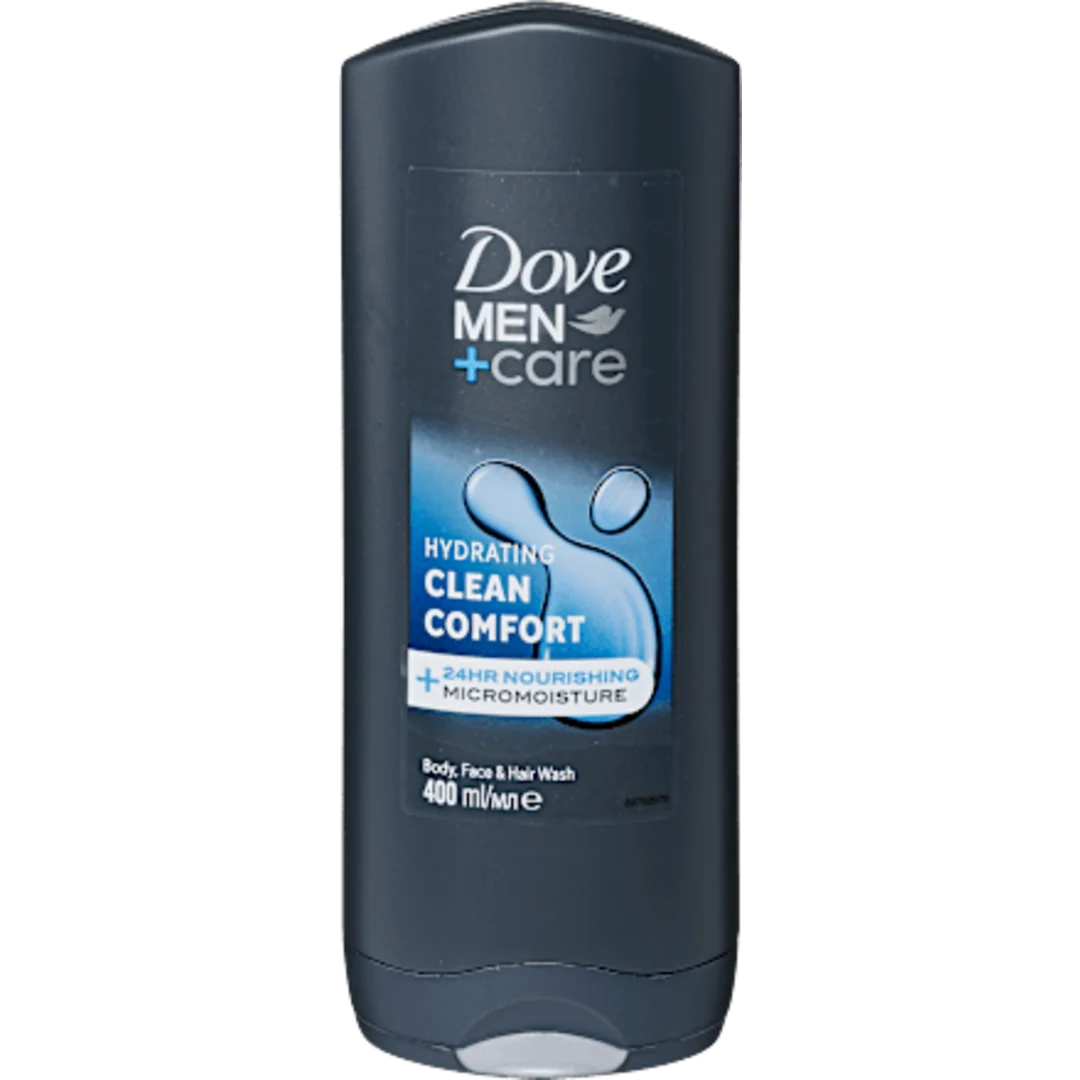 Dove Men+Care Hydrating Clean Comfort 3in1 tusfürdő, 400 ml