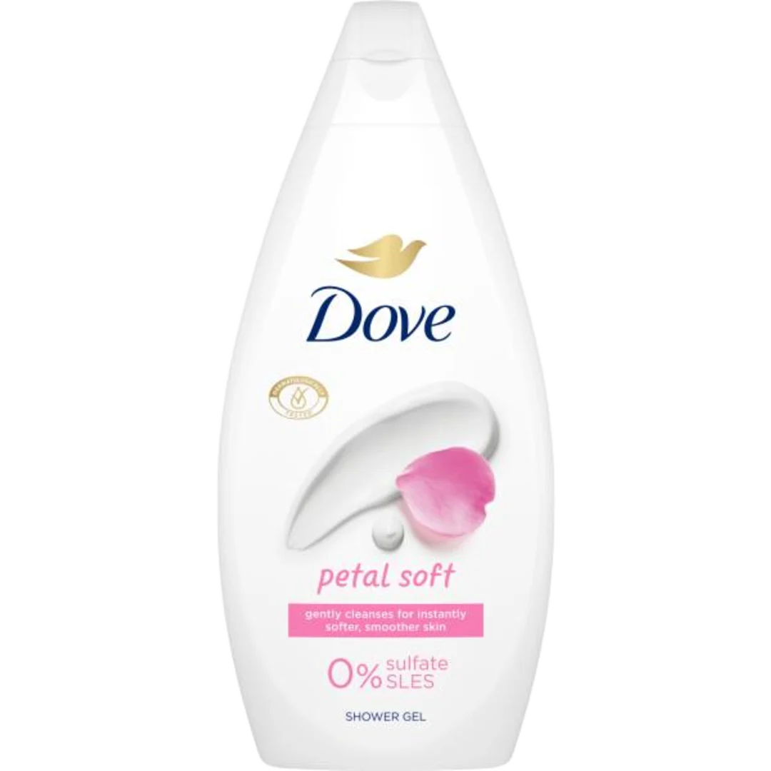 Dove Petal Soft tusfürdő, 450 ml