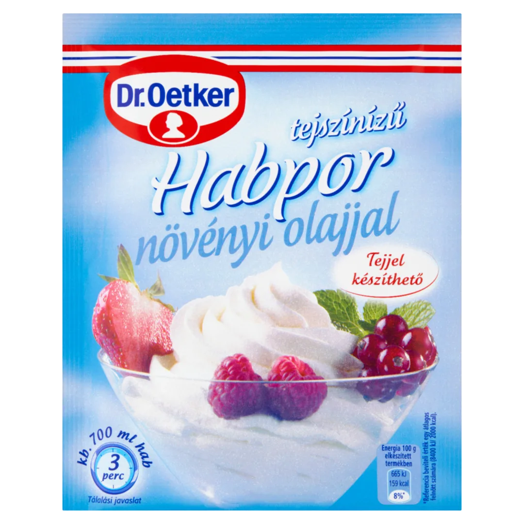Dr. Oetker tejszínízű habpor növényi olajjal 45 g