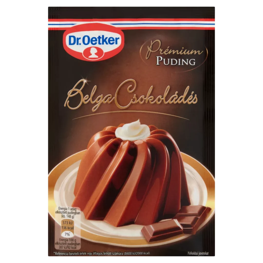 Dr. Oetker Prémium belga csokoládés pudingpor 54 g