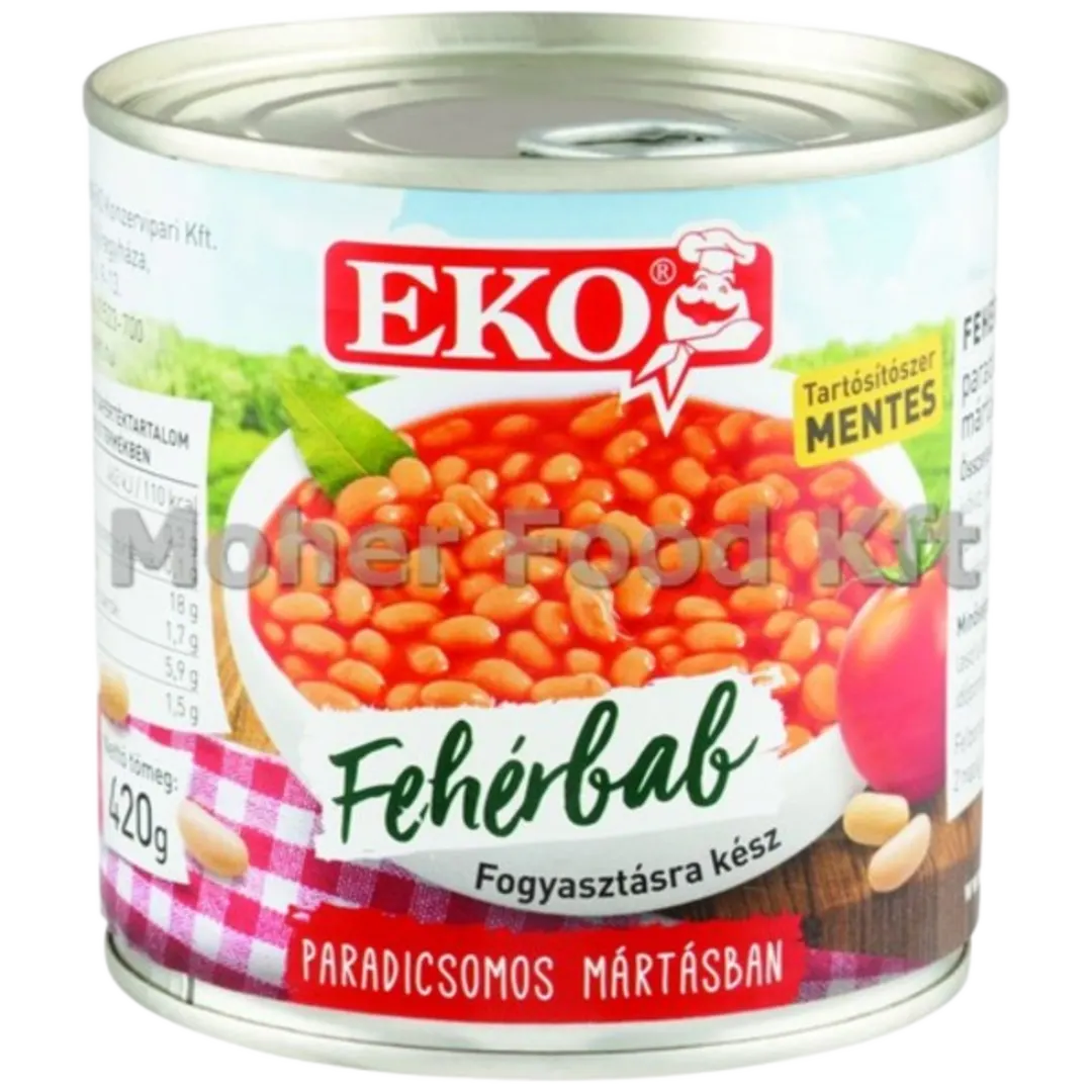 Eko fehérbab paradicsomos mártásban 420 g