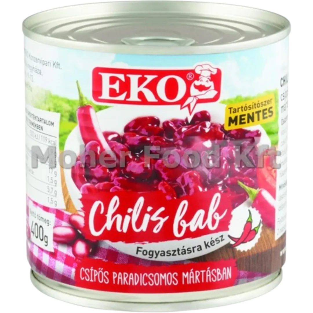 Eko chilis bab paradicsomos mártásban 400 g