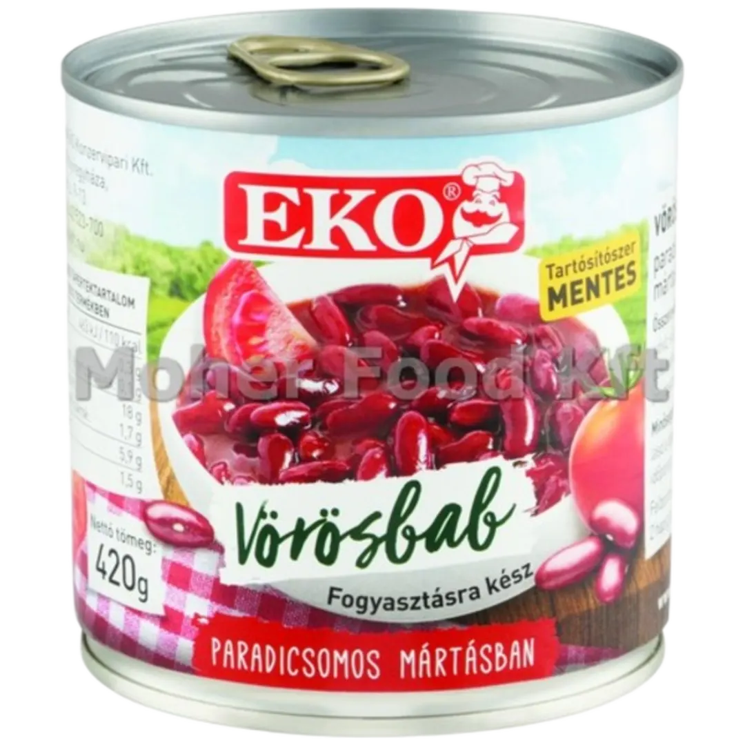 Eko vörösbab paradicsomos mártásban 420 g
