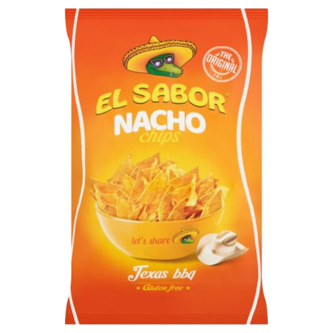 El Sabor barbecue ízű nacho chips 100 g