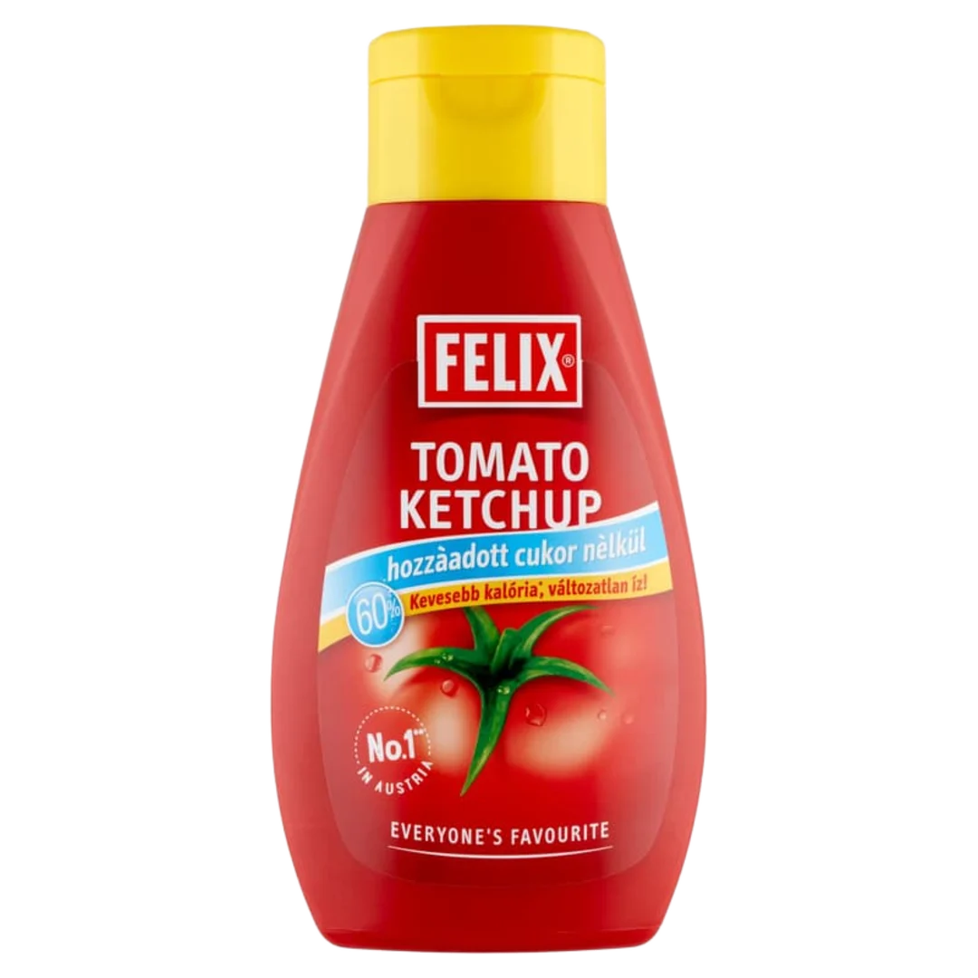 Felix ketchup hozzáadott cukor nélkül, édesítőszerrel 435 g