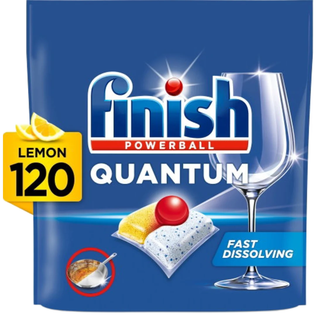 Finish Quantum All in 1 Lemon mosogatógép-kapszula, 120 db