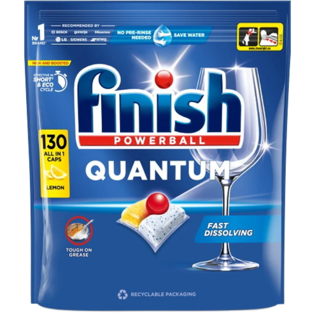 Finish Powerball Quantum All in 1 Lemon 130 db