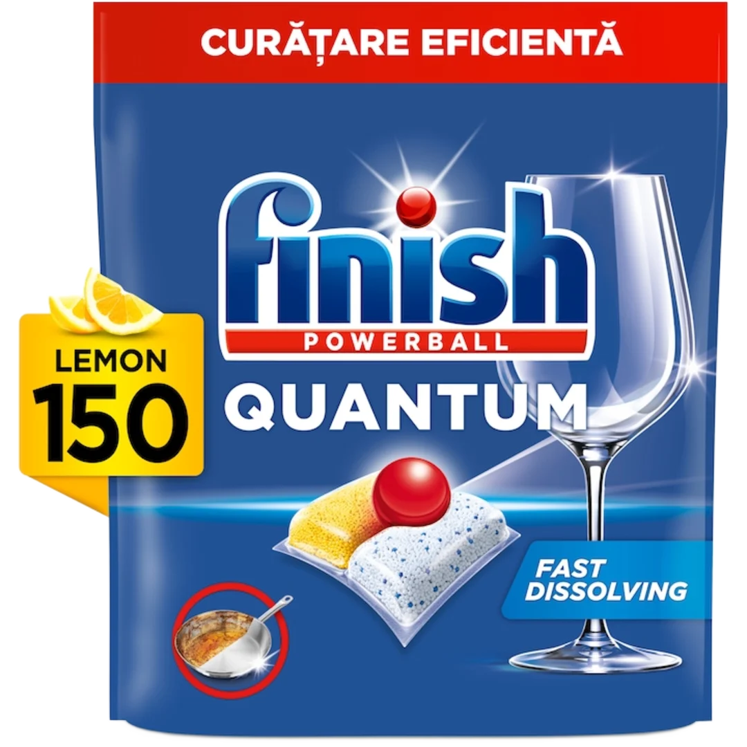 Finish Quantum Lemon mosogatógép-kapszula, 150 db