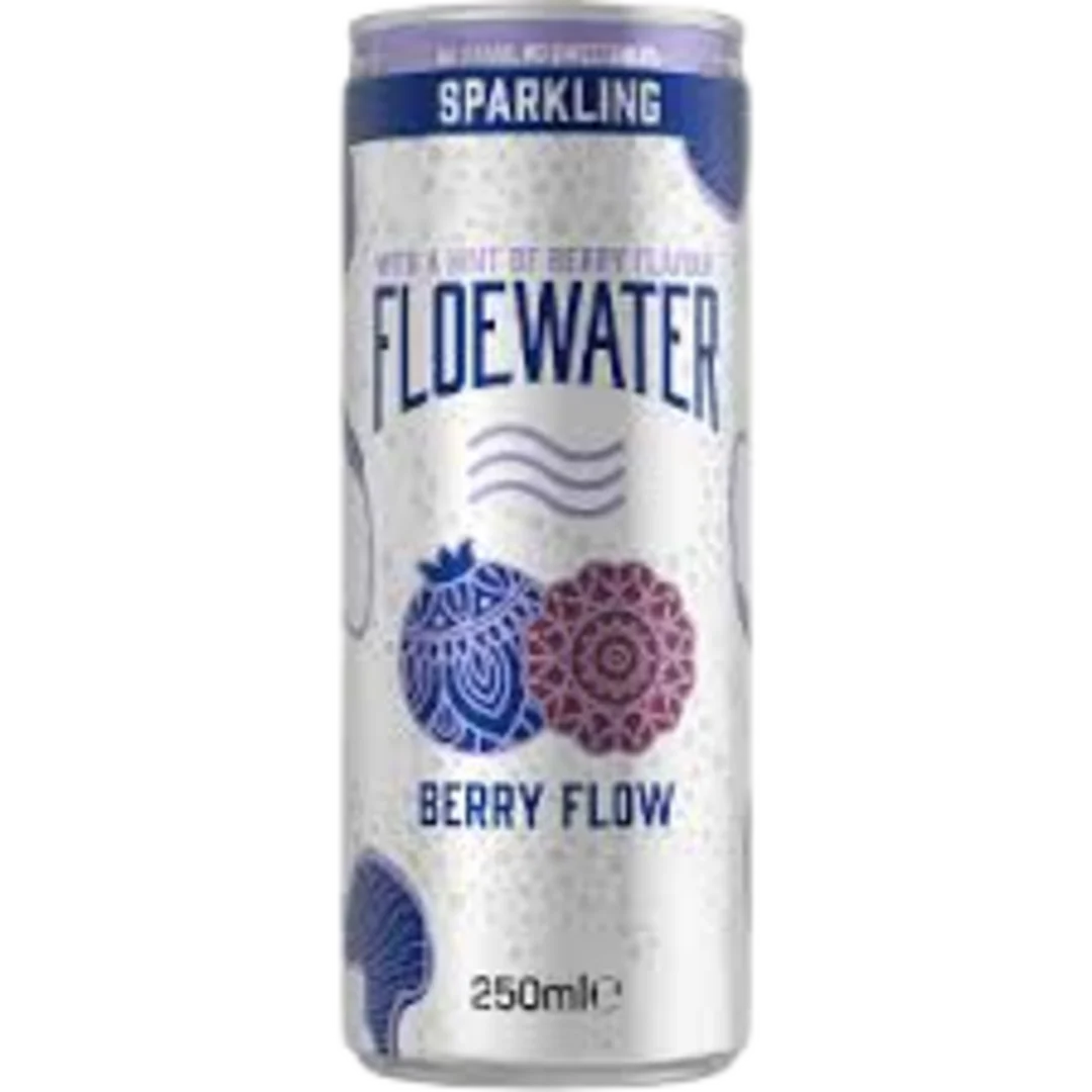 FloeWater Berry Flow áfonya-málna ízű szénsavas ízesített víz DRS 250 ml