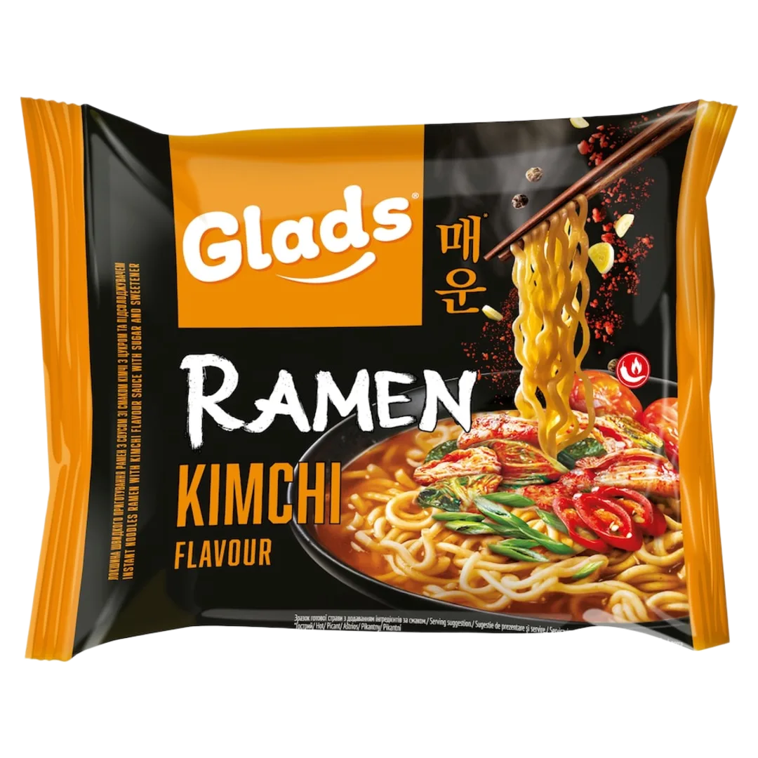 Glads Ramen kimchi ízű instant tésztaleves 105 g
