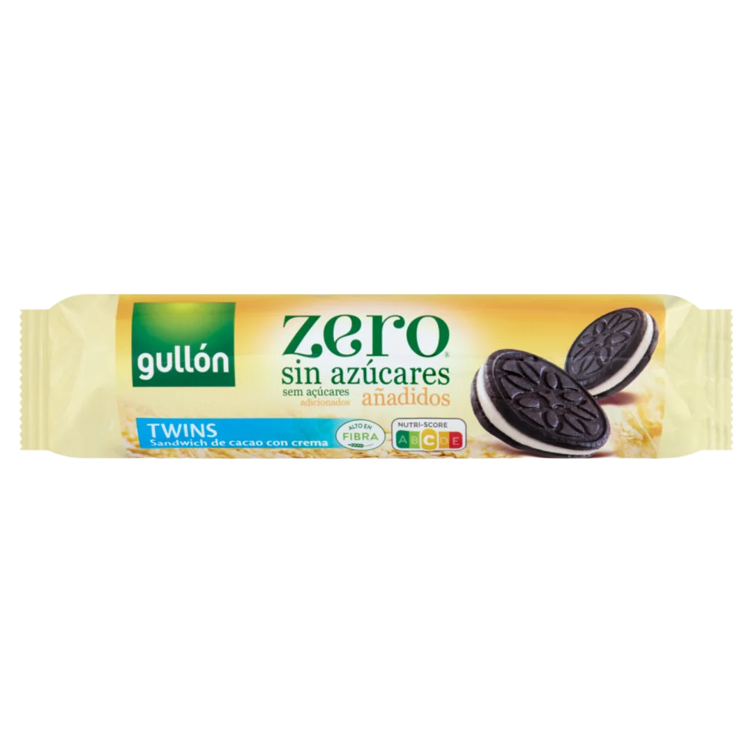 Gullón Zero kakaós szendvicskeksz krémtöltelékkel, hozzáadott cukor nélkül 147 g