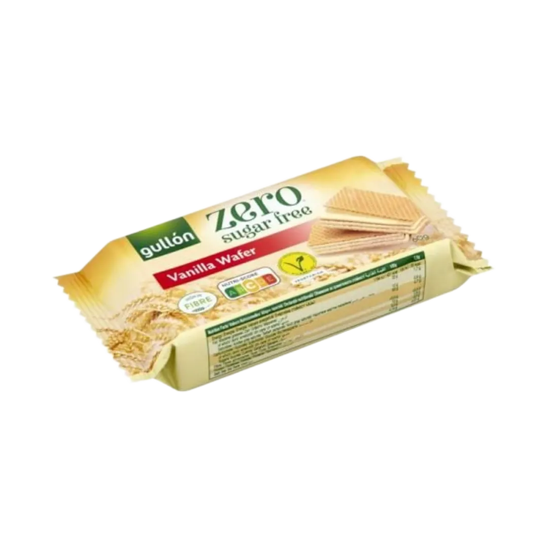 Gullón Zero Barquillos Vanilla vaníliaízű krémmel töltött ostya, hozzáadott cukor nélkül 60 g