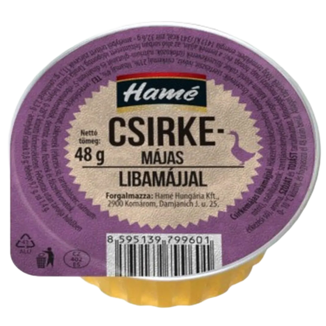 Hamé csirkemájas libamájjal 48 g