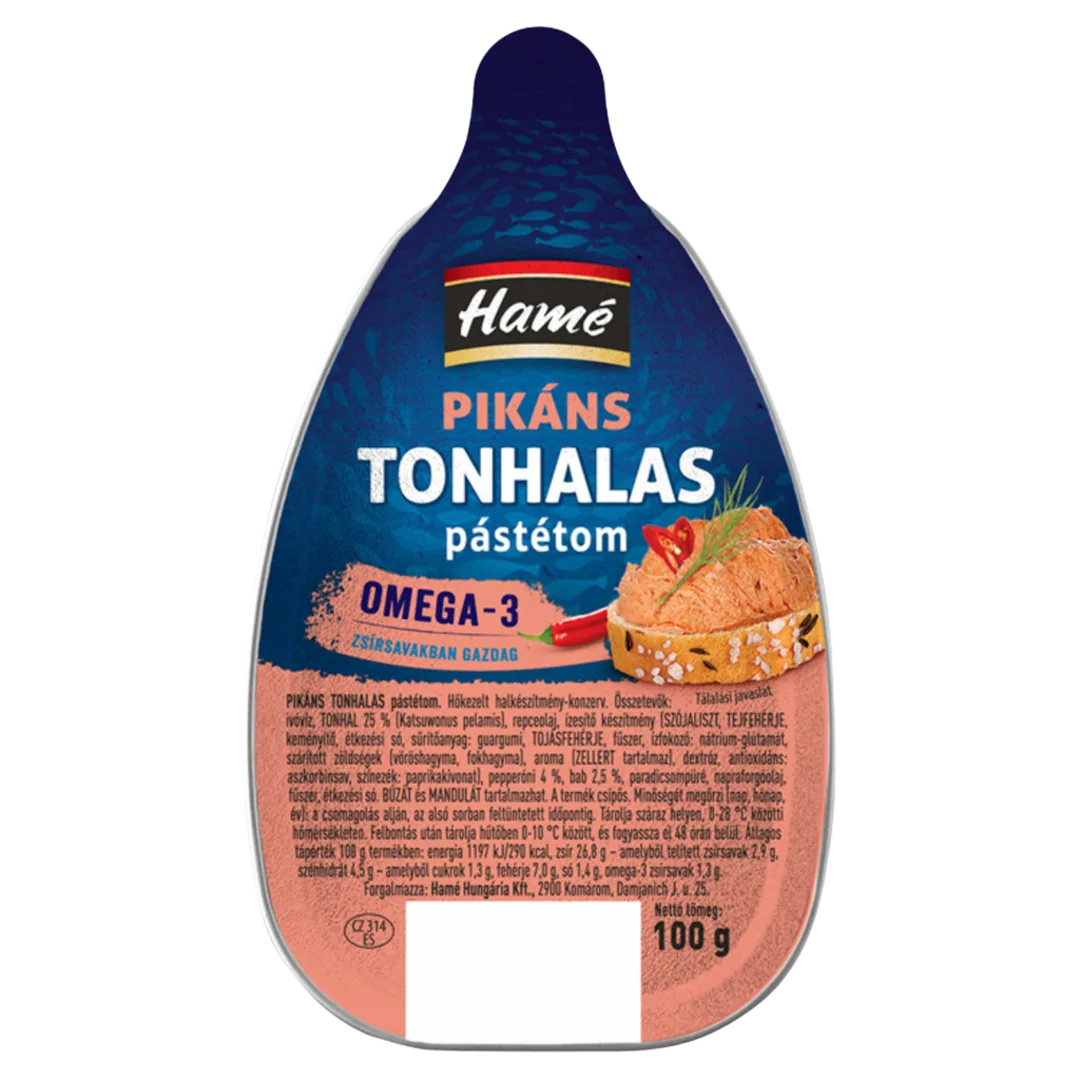 Hamé pikáns tonhalas pástétom 100 g